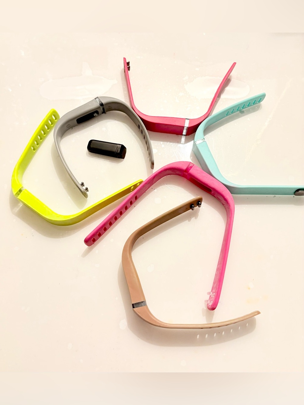 6 Replacement Silicone Bands for Fitness Tracker - Includes the Tracker